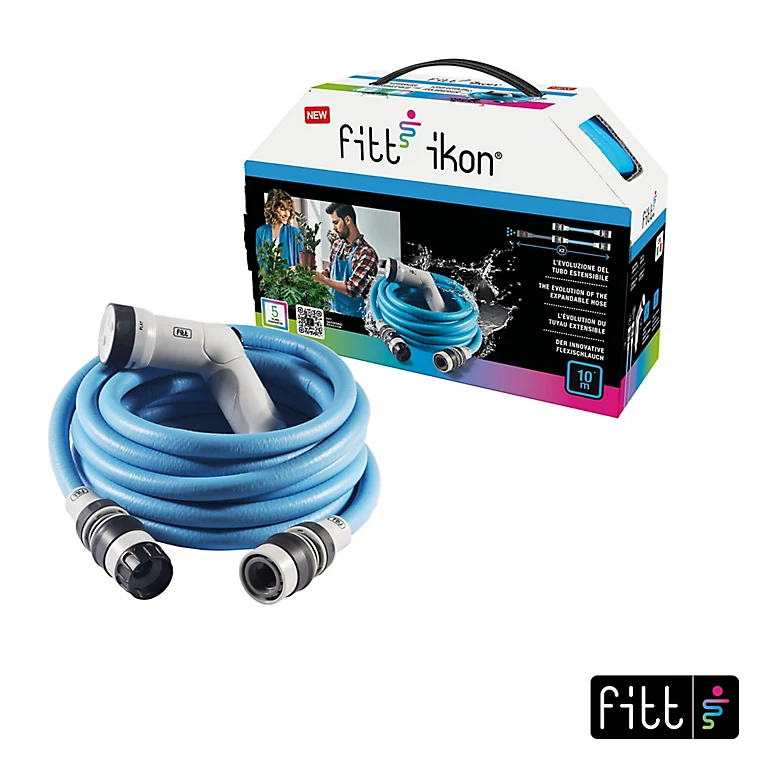 Castorama Tuyau D'arrosage Extensible Fitt Ikon Bleu L.10 M 1 Castorama Tuyau D'arrosage Extensible Fitt Ikon Bleu L.10 M