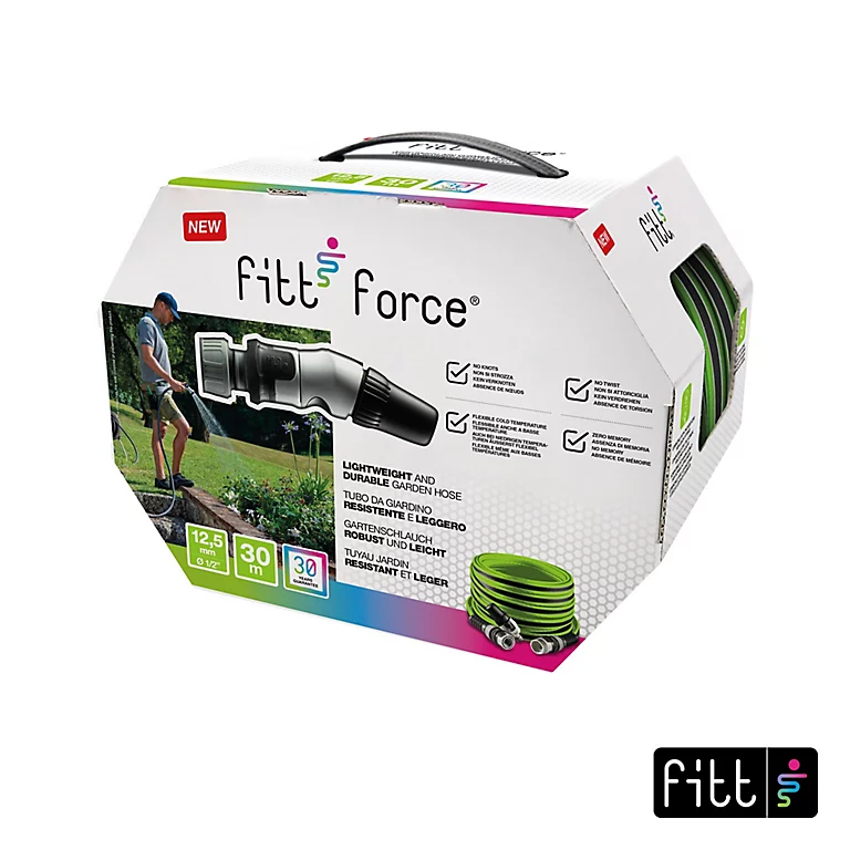 Castorama Tuyau D'arrosage Fitt Force Lime ø12,5 Mm L.30 M, Avec Accessoires 1 Castorama Tuyau D'arrosage Fitt Force Lime ø12,5 Mm L.30 M, Avec Accessoires